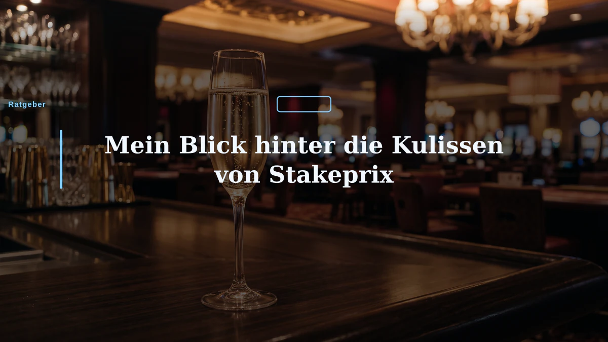 Mein Blick hinter die Kulissen von Stakeprix