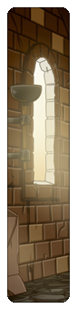 Sunlight entering through a brick window