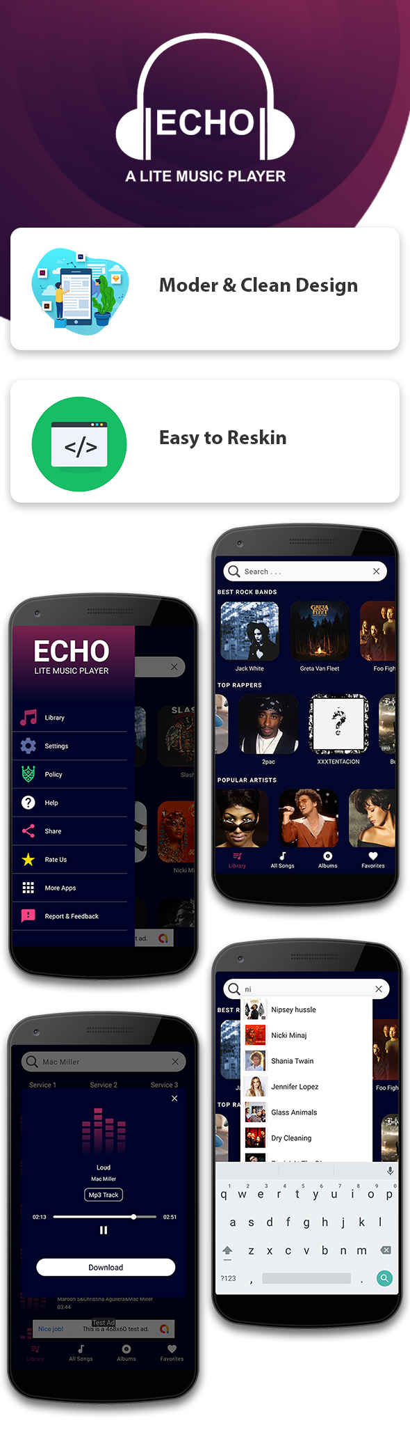 Mp3 Downloader - Music Downloader & Audio Player [Android Source Code]