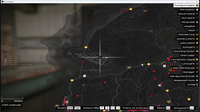 leos starting plce on map