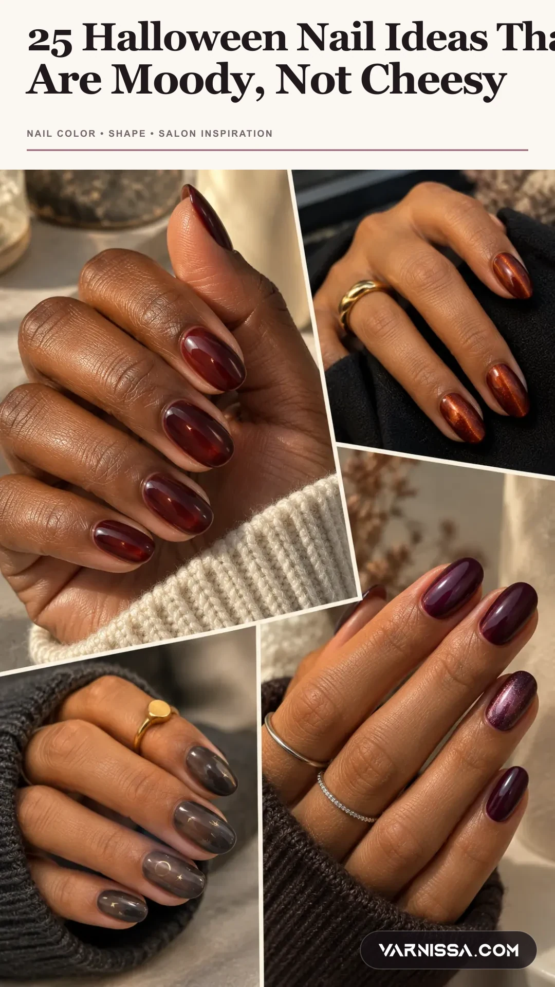 25 Halloween Nail Ideas That Are Moody, Not Cheesy Pinterest pin