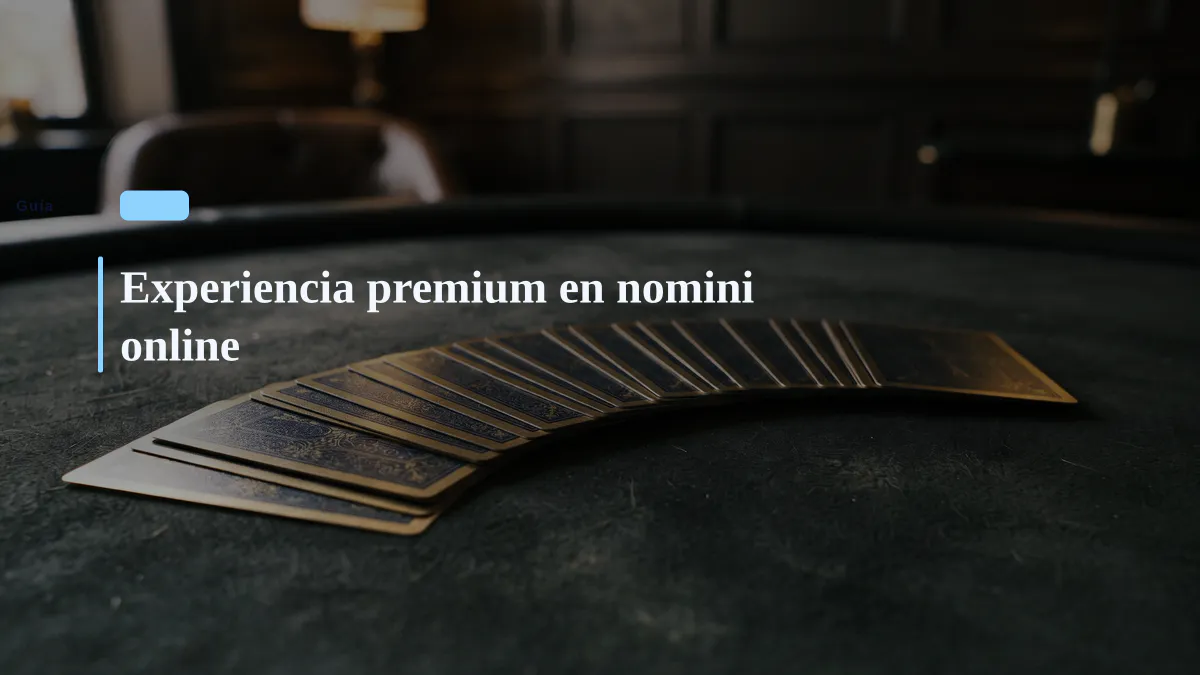 Experiencia premium en nomini online