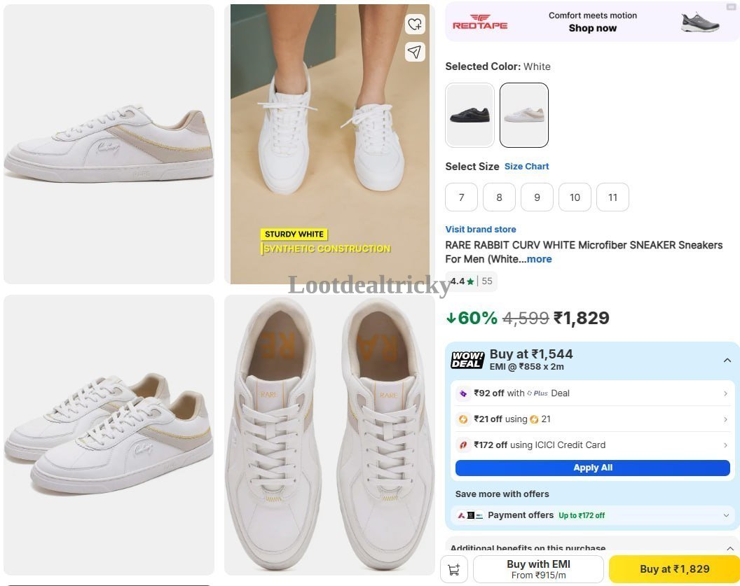 Rare Rabbit Sneakers Offer Image