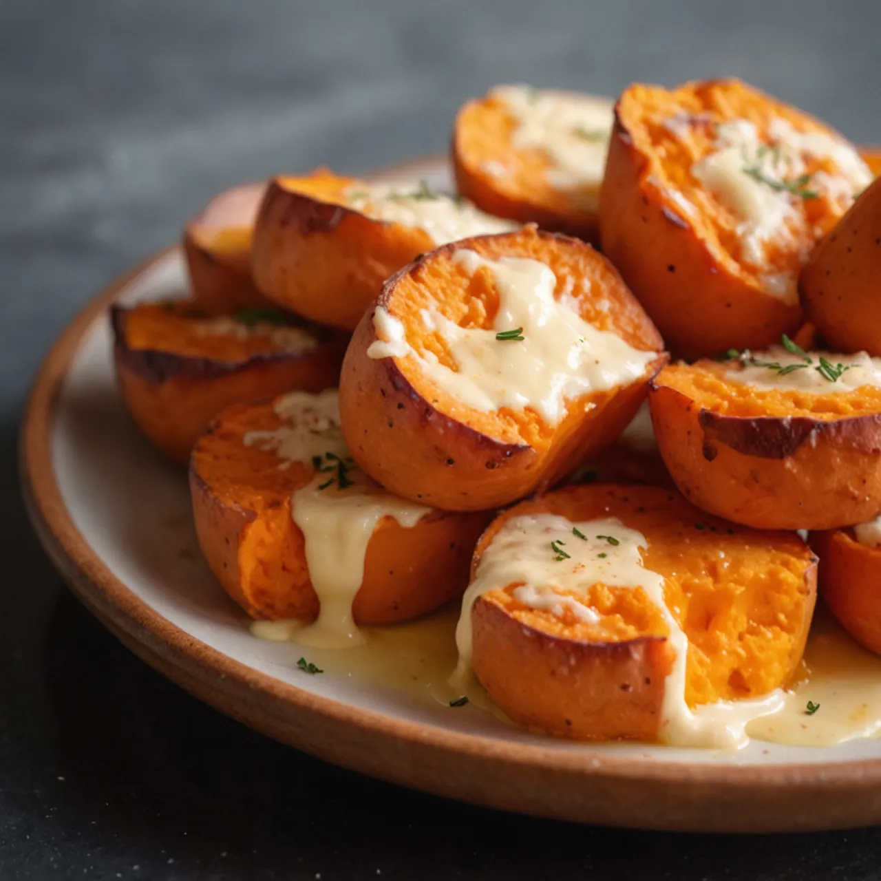 Cheesy Sweet Potato Bites