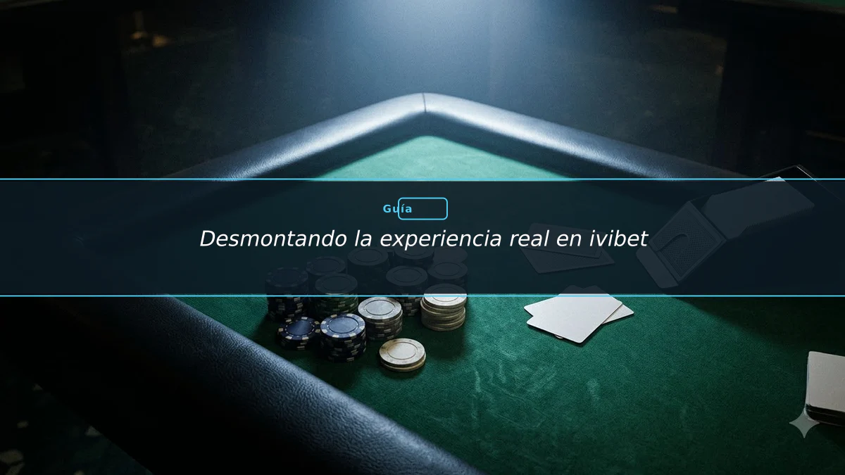 Desmontando la experiencia real en ivibet 1 Desmontando la experiencia real en ivibet