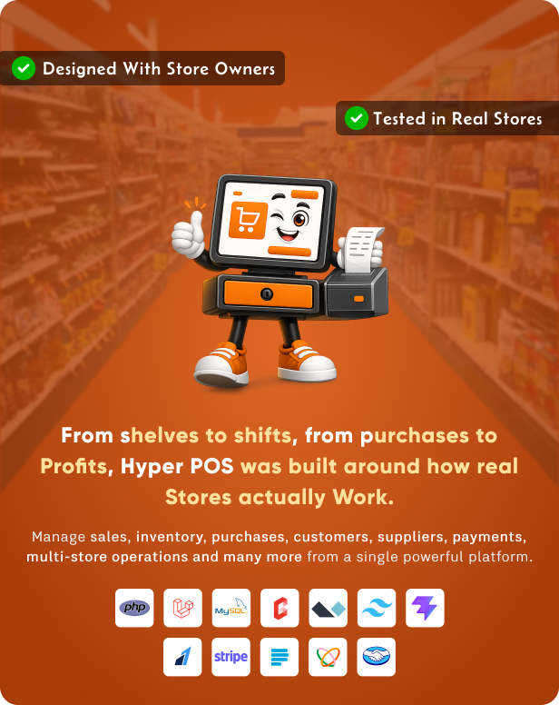 Hyper POS - Laravel Point of Sale, Inventory, ERP, Online & Offline POS, Invoicing, Accounting