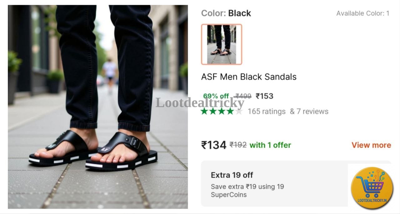 Men S Black – Just ₹153 | Best Price Drop Today