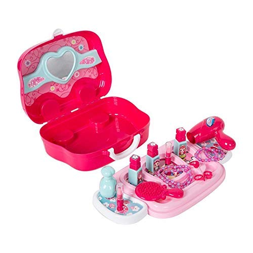 Beauty Makeup Pretend Play Toy Set for Girl with Makeup Accessories and Carry Suitcase photo 7