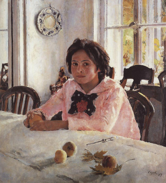 Девочка с персиками (Портрет В С Мамонтовой) 1887
