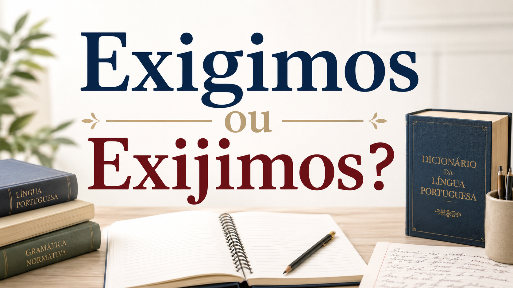 Como se escreve: exigimos ou exijimos?