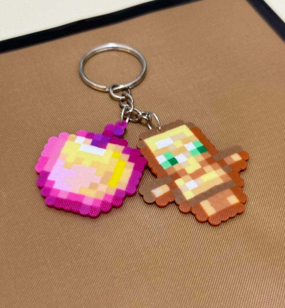 Minecraft Totem of Undying Perler Bead Pattern