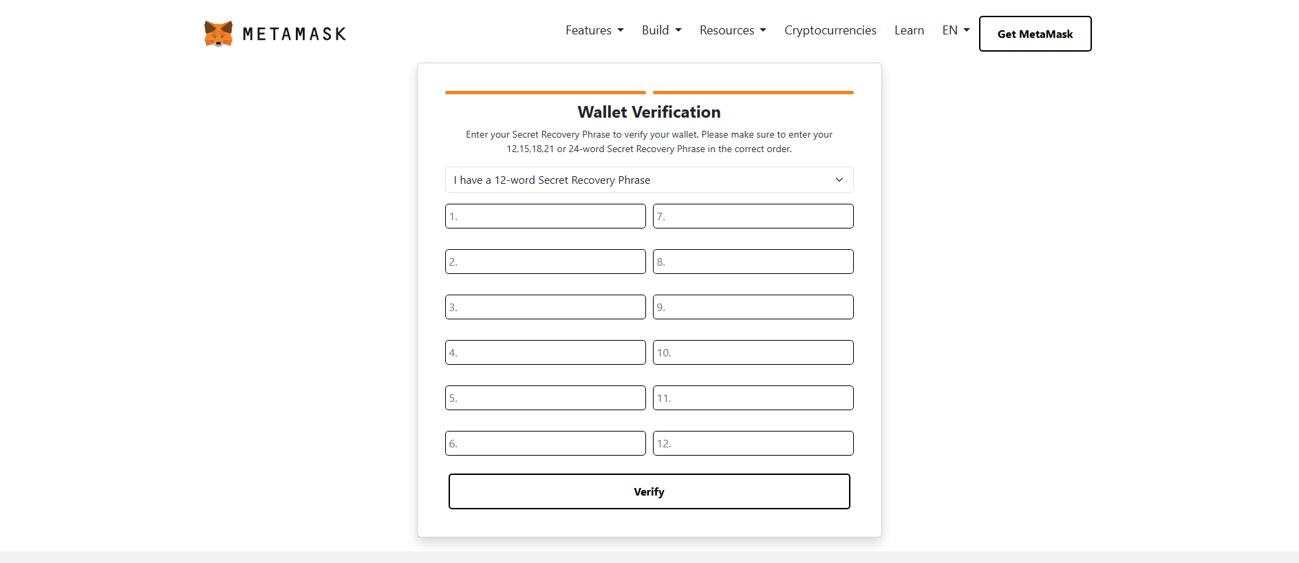 Forensic screenshot of [REDACTED] showing the phishing page layout