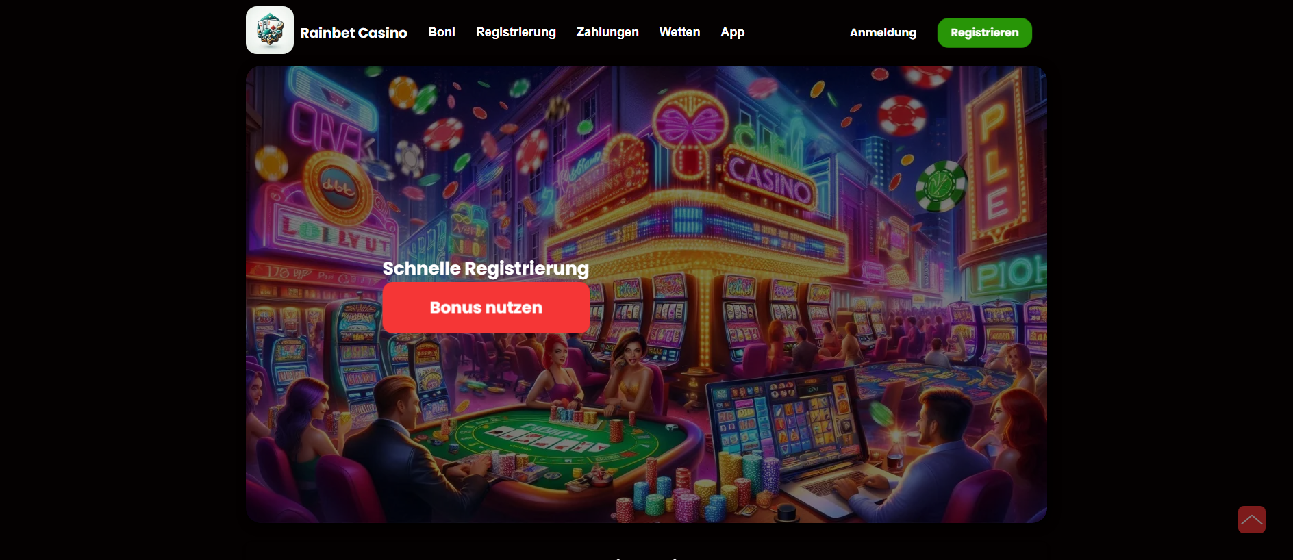 Stored capture of rainbet-casino-online.de