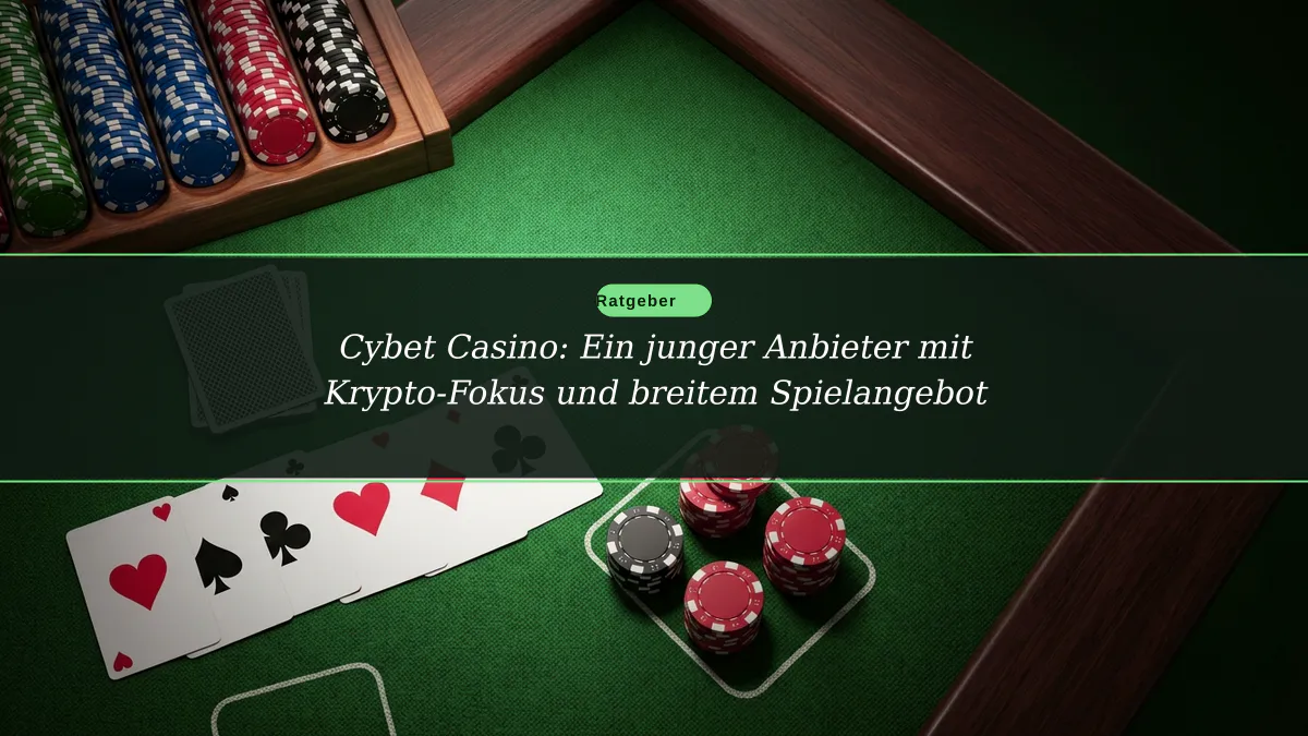 Cybet Casino: Ein junger Anbieter mit Krypto-Fokus und breitem Spielangebot