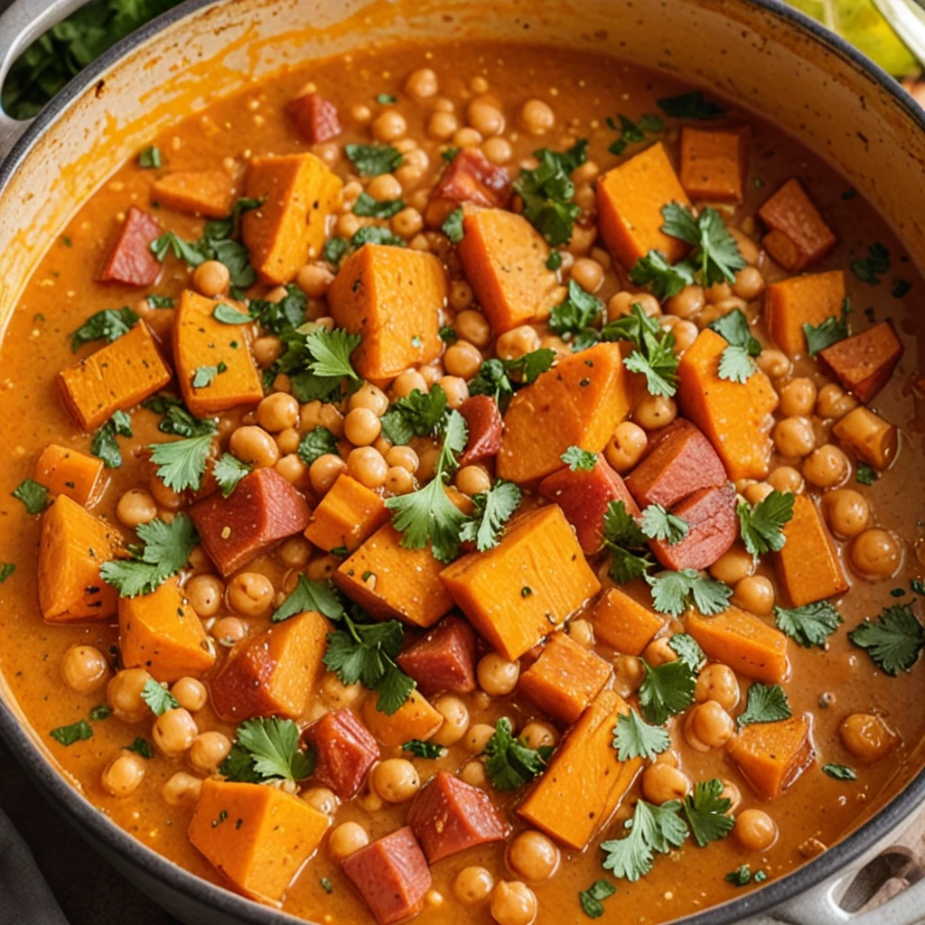 Sweet Potato Chickpea Curry Recipe Simplified