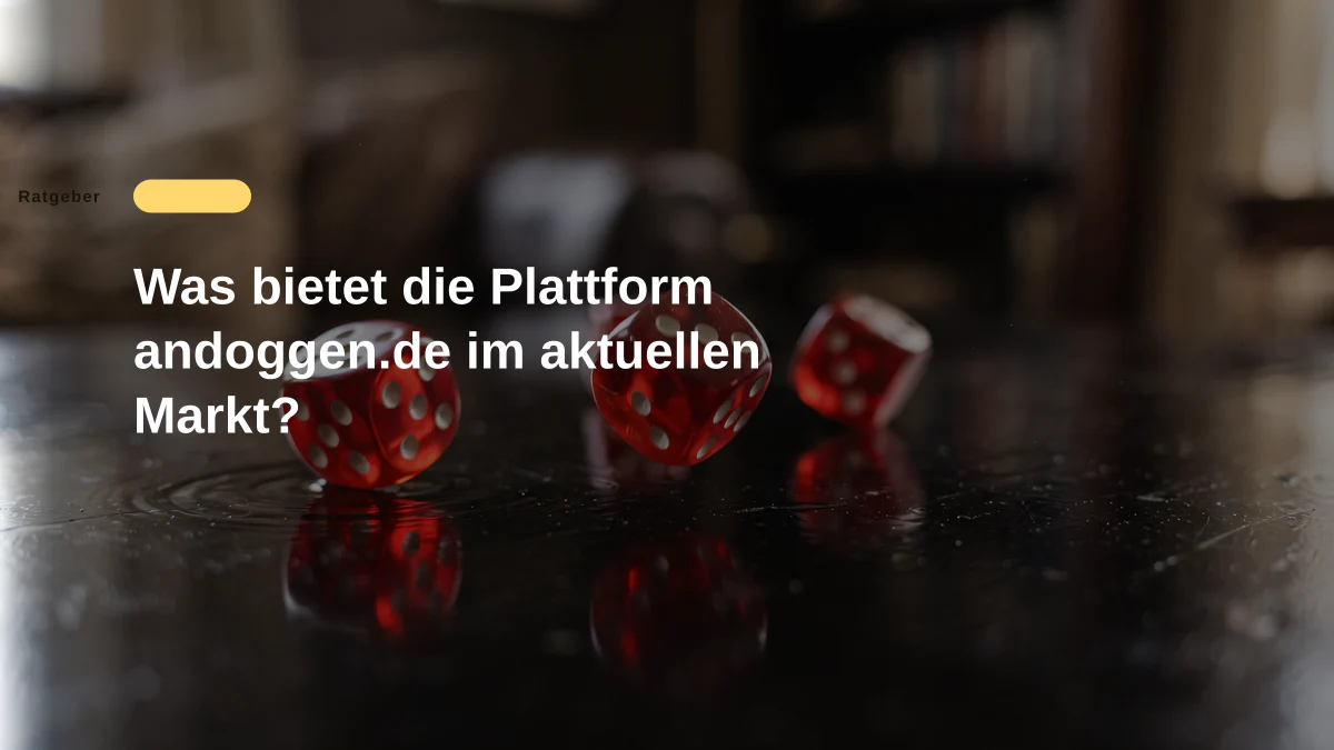 Was bietet die Plattform andoggen.de im aktuellen Markt?