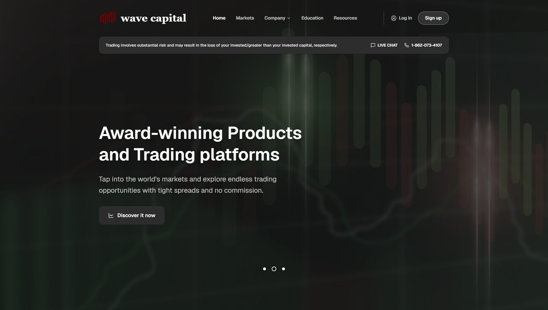 Stored capture of wavecapitalpro.com