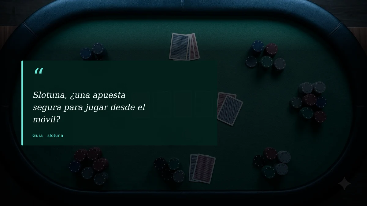 Slotuna, ¿una apuesta segura para jugar desde el móvil?