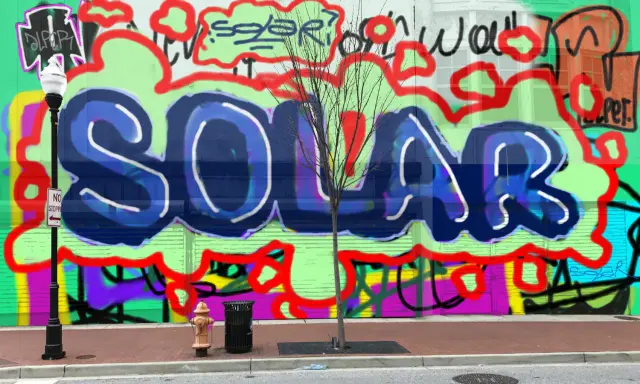 Graffiti artwork by SOLAR