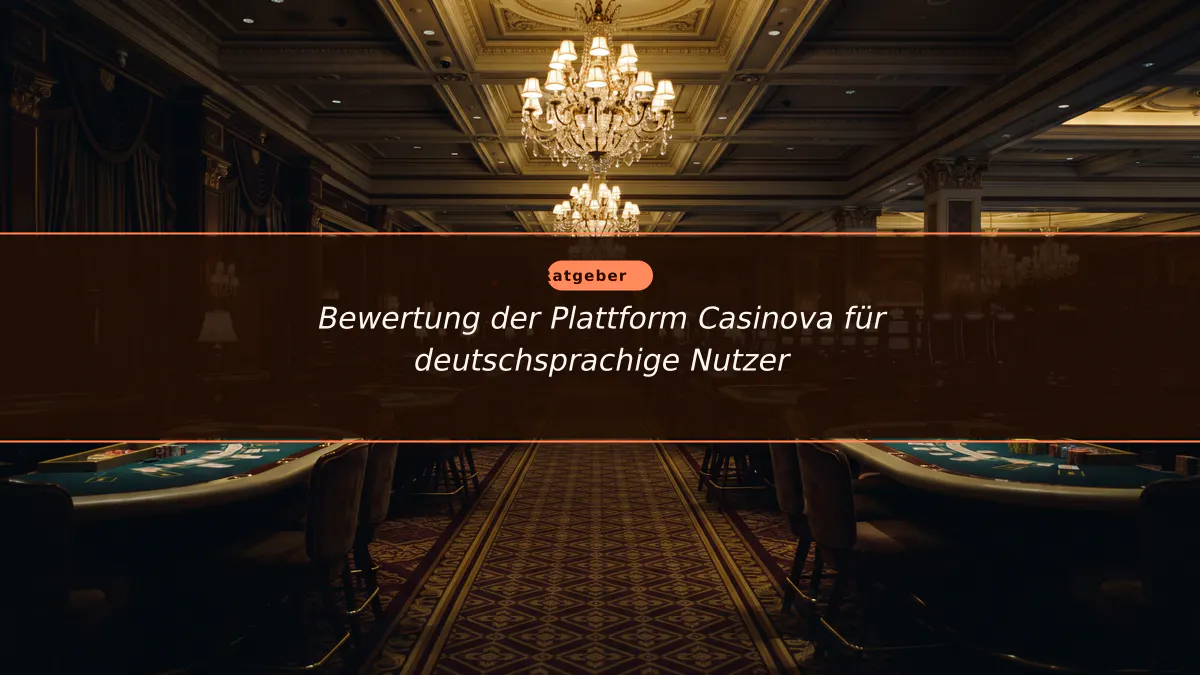 Bewertung der Plattform Casinova für deutschsprachige Nutzer