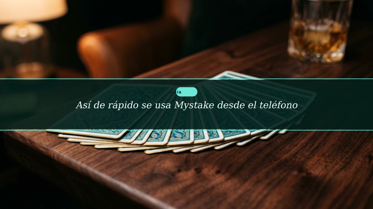 Así de rápido se usa Mystake desde el teléfono