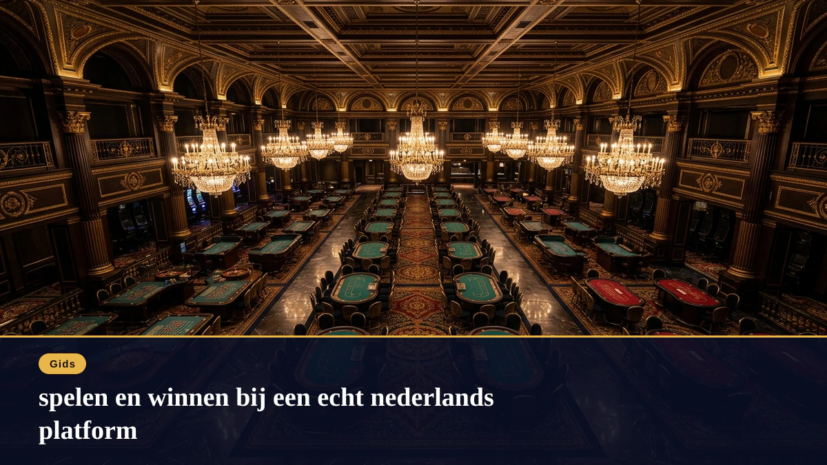 spelen en winnen bij een echt nederlands platform