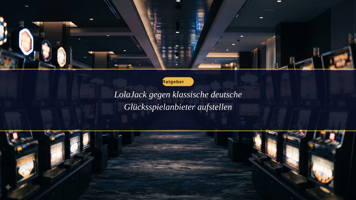 LolaJack gegen klassische deutsche Glücksspielanbieter aufstellen