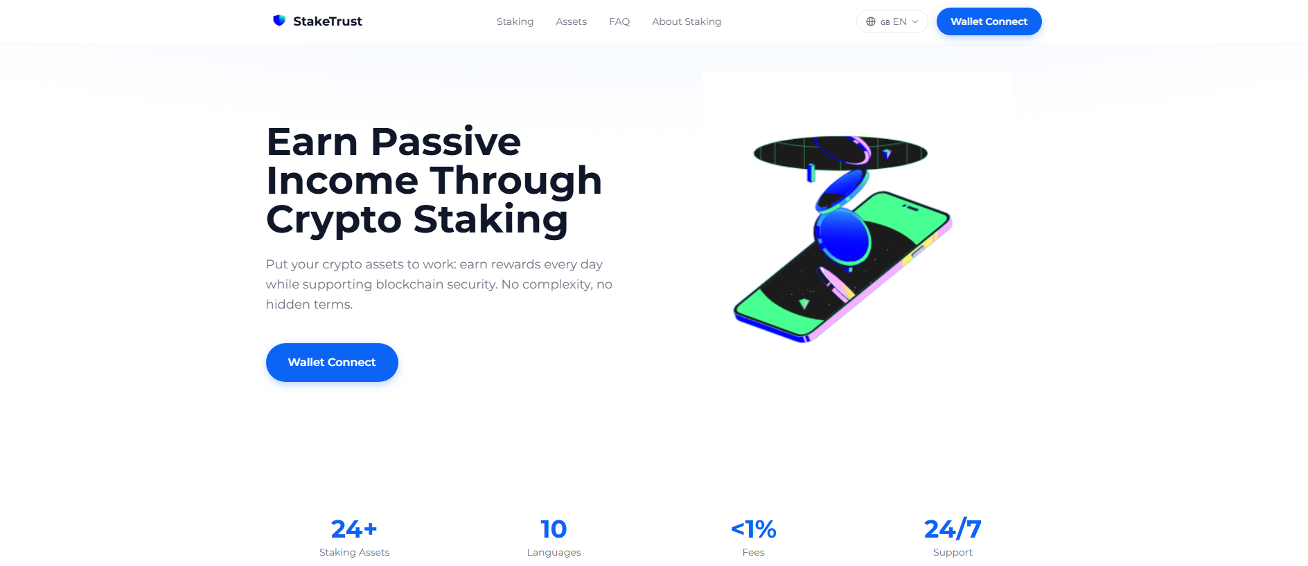 Stored capture of trust-stake.online