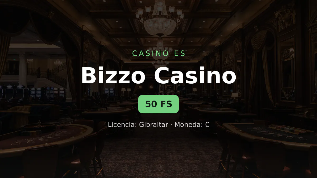 Bizzo Casino  bono de bienvenida 125% hasta 1.250  + 50 FS, pagos: Visa, Mastercard, Skrill, Neteller, Paysafecard