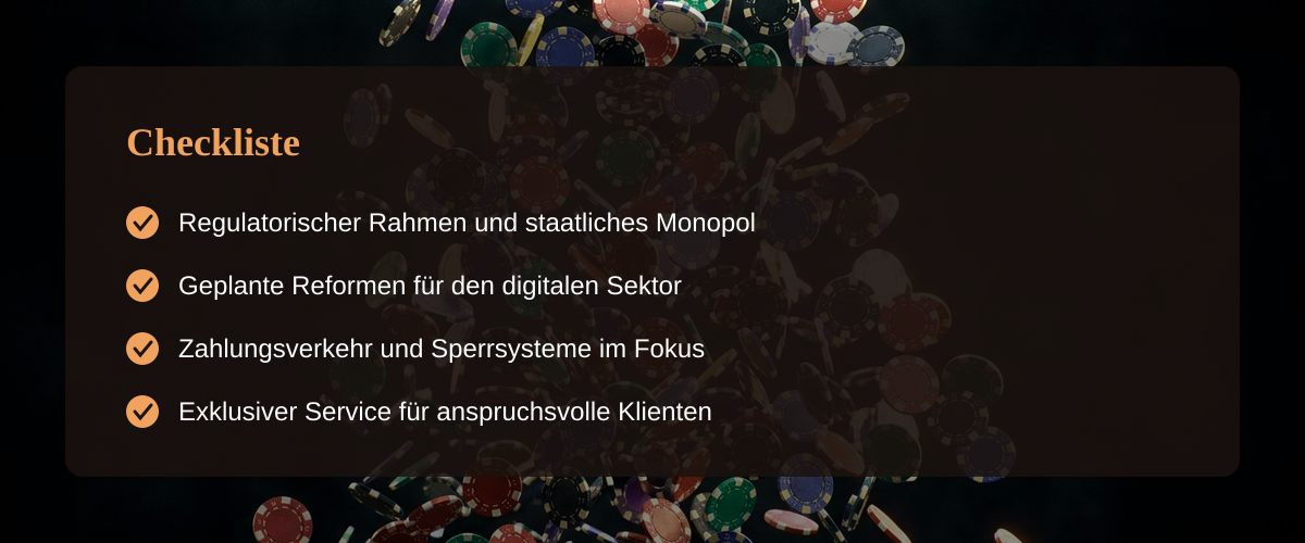 Struktur und Wandel im Bereich Austria Casino — Checkliste
