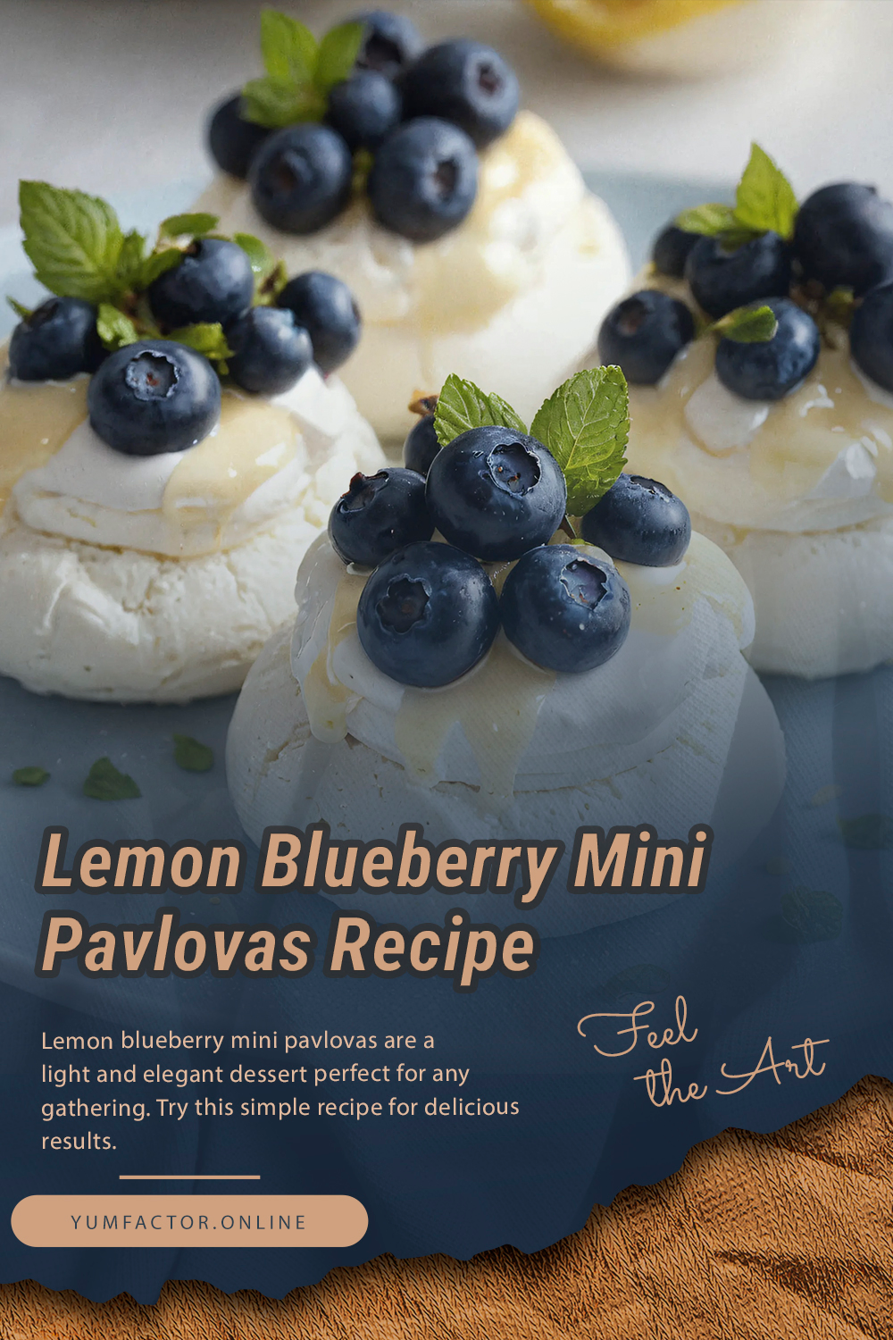 Lemon Blueberry Mini Pavlovas Recipe