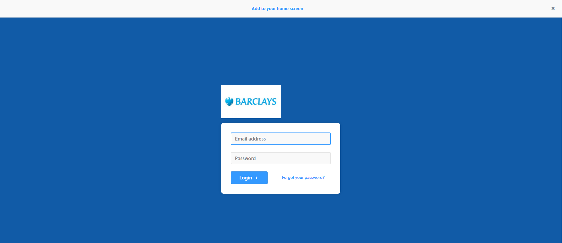 Forensic screenshot of barclays-grads.twinehr.com showing the phishing page layout