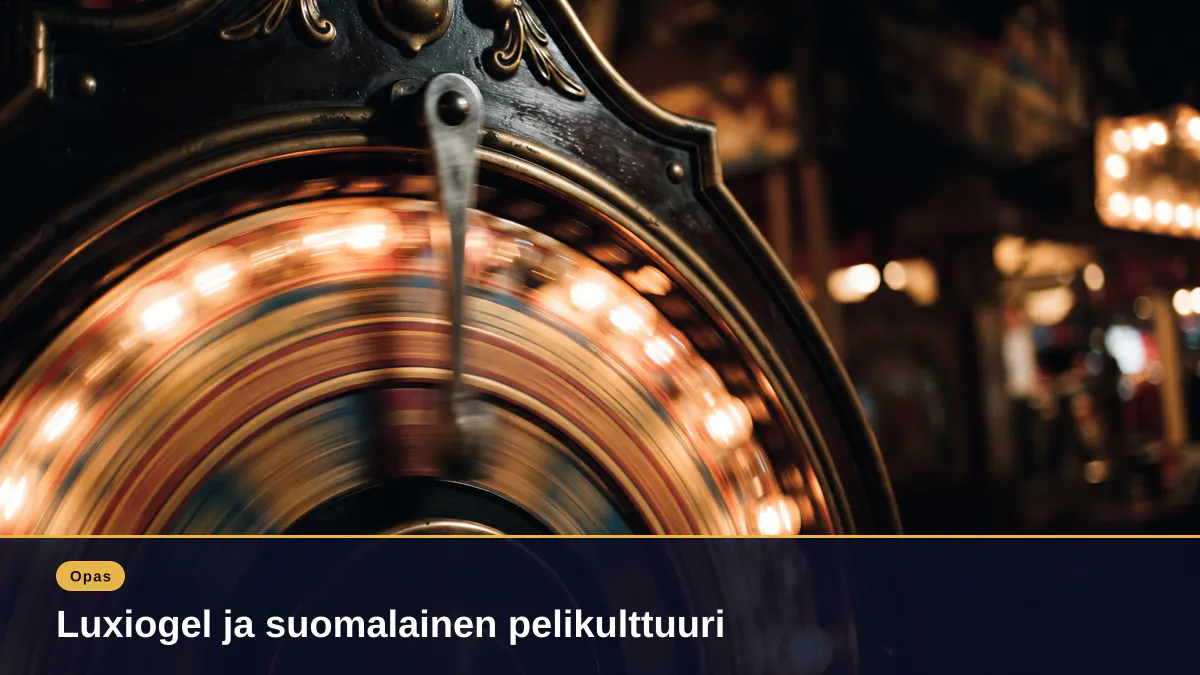 Luxiogel ja suomalainen pelikulttuuri
