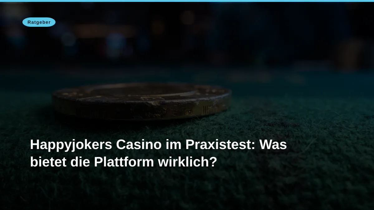 Happyjokers Casino im Praxistest: Was bietet die Plattform wirklich?