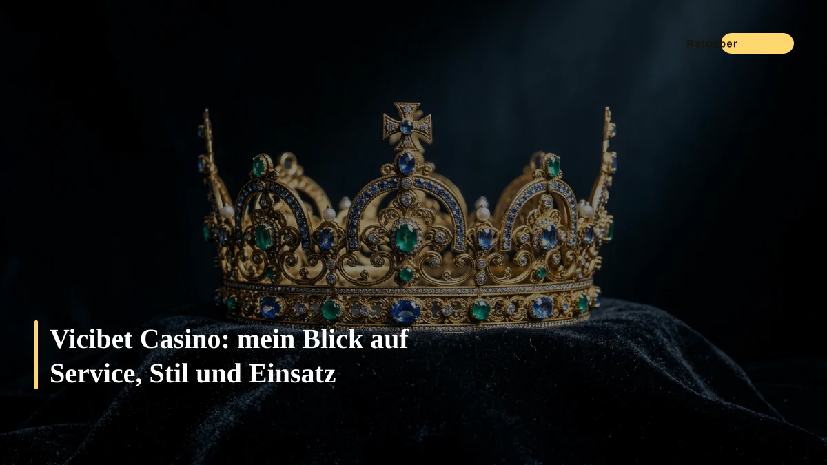 Vicibet Casino: mein Blick auf Service, Stil und Einsatz
