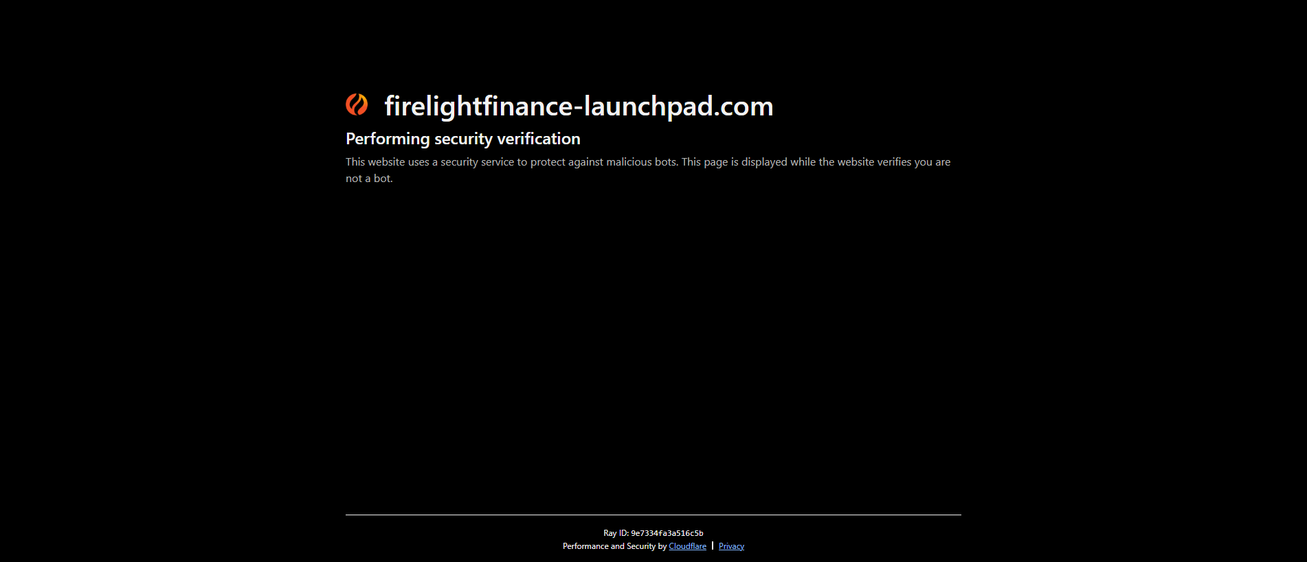 Screenshot of firelightfinance-launchpad.com