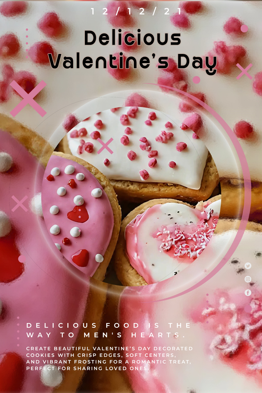 Delicious Valentine's Day Decorated Cookies