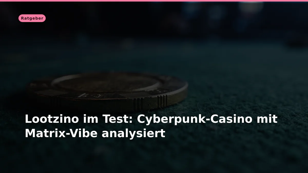 Lootzino im Test: Cyberpunk-Casino mit Matrix-Vibe analysiert