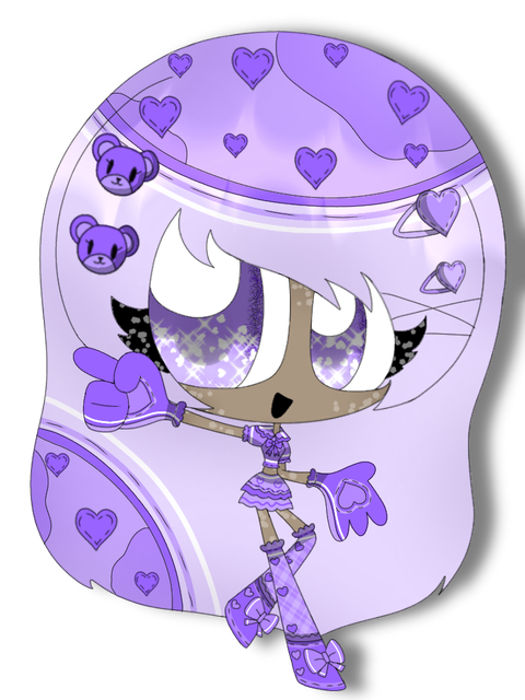 Purpleberry hearts pop