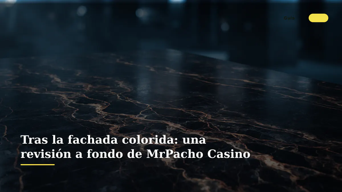 Tras la fachada colorida: una revisión a fondo de MrPacho Casino