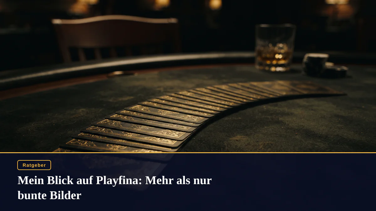 Mein Blick auf Playfina: Mehr als nur bunte Bilder
