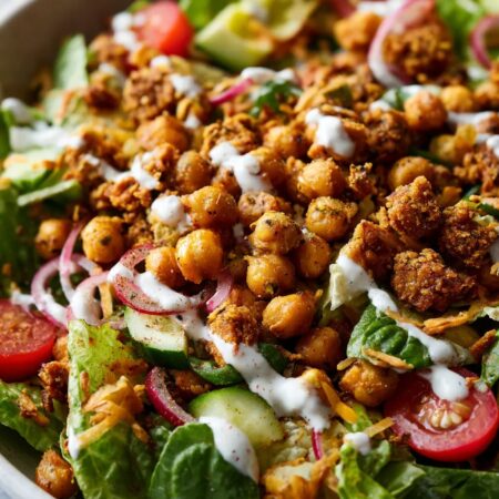 Crispy Chickpea Salad Bowl: A Deliciously Healthy Lunch!