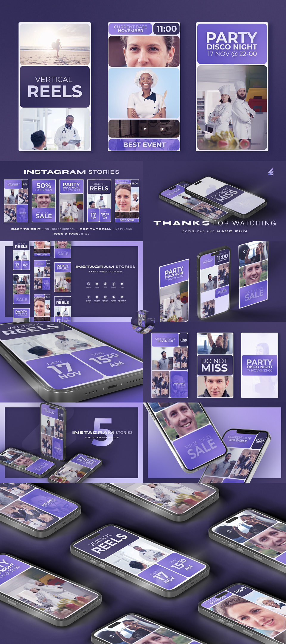 Multi Screen Instagram Reel Split Multi Screen Instagram Reel Split