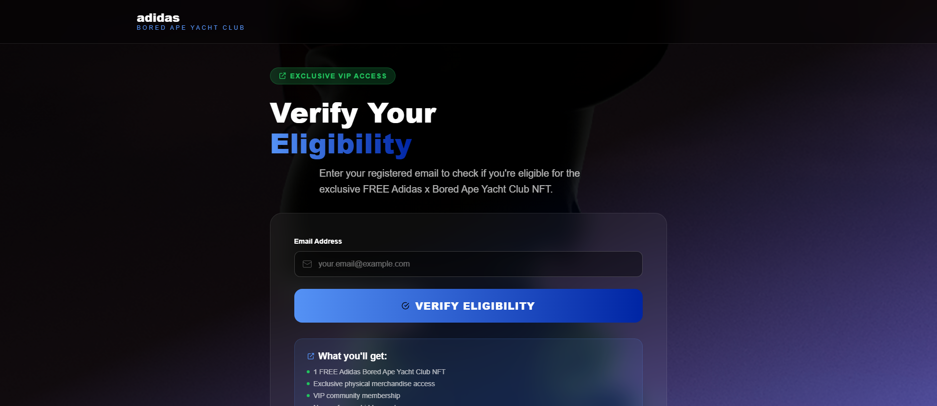 Stored capture of adidas-eligibility.com