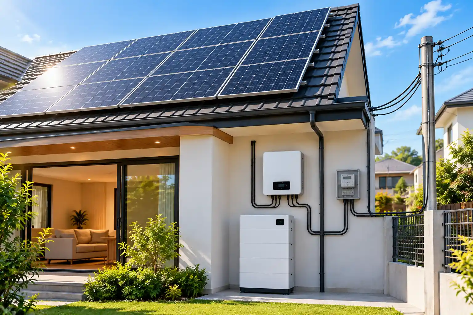 Koshish Solar hybrid installation