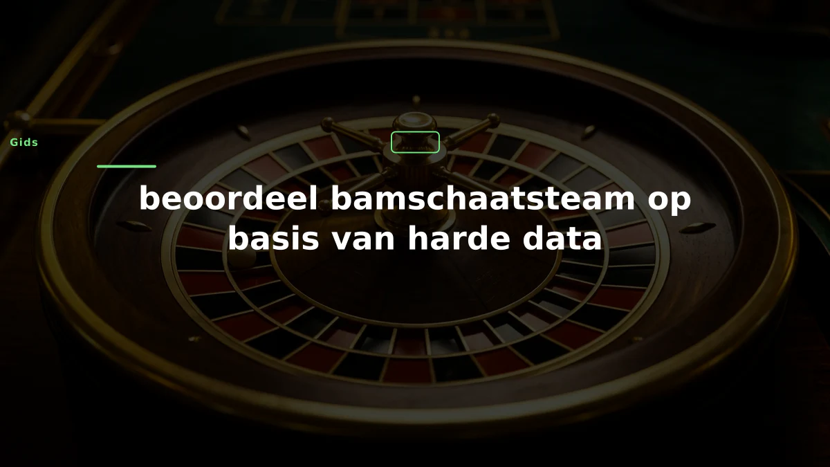 beoordeel bamschaatsteam op basis van harde data