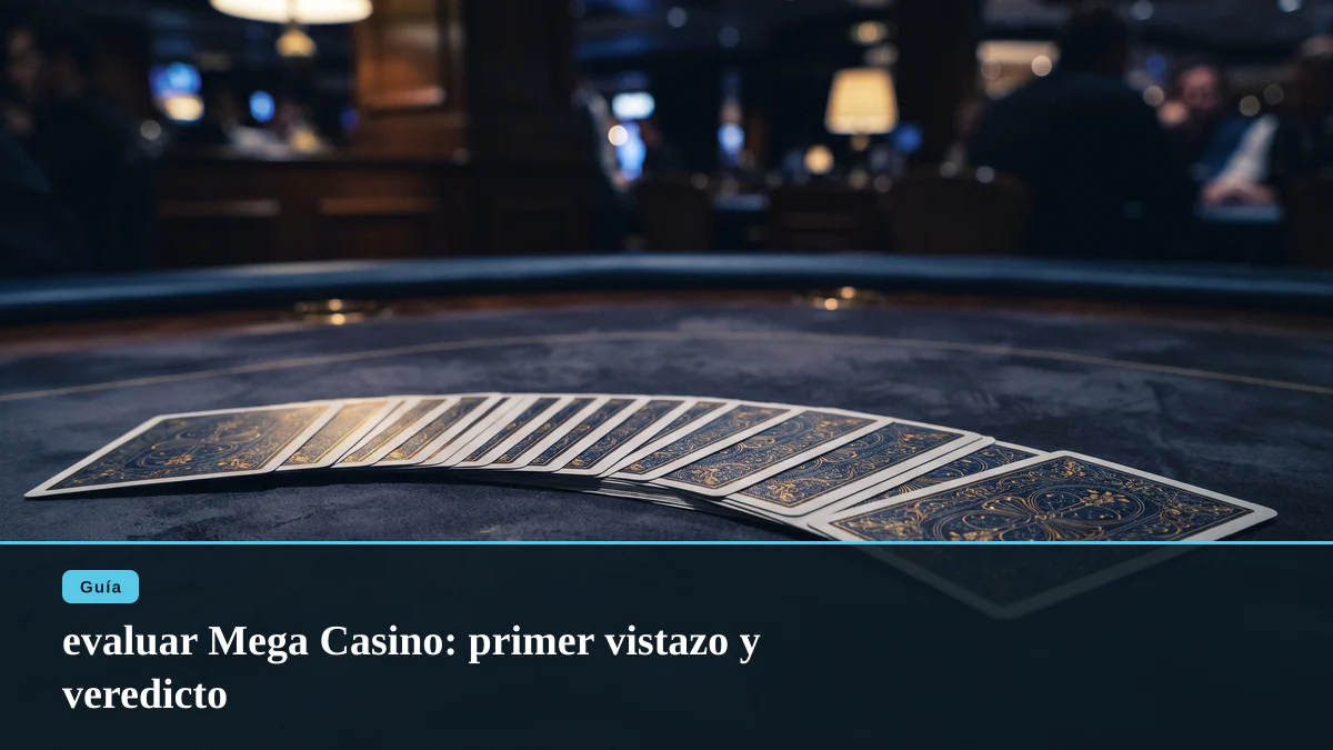 evaluar Mega Casino: primer vistazo y veredicto