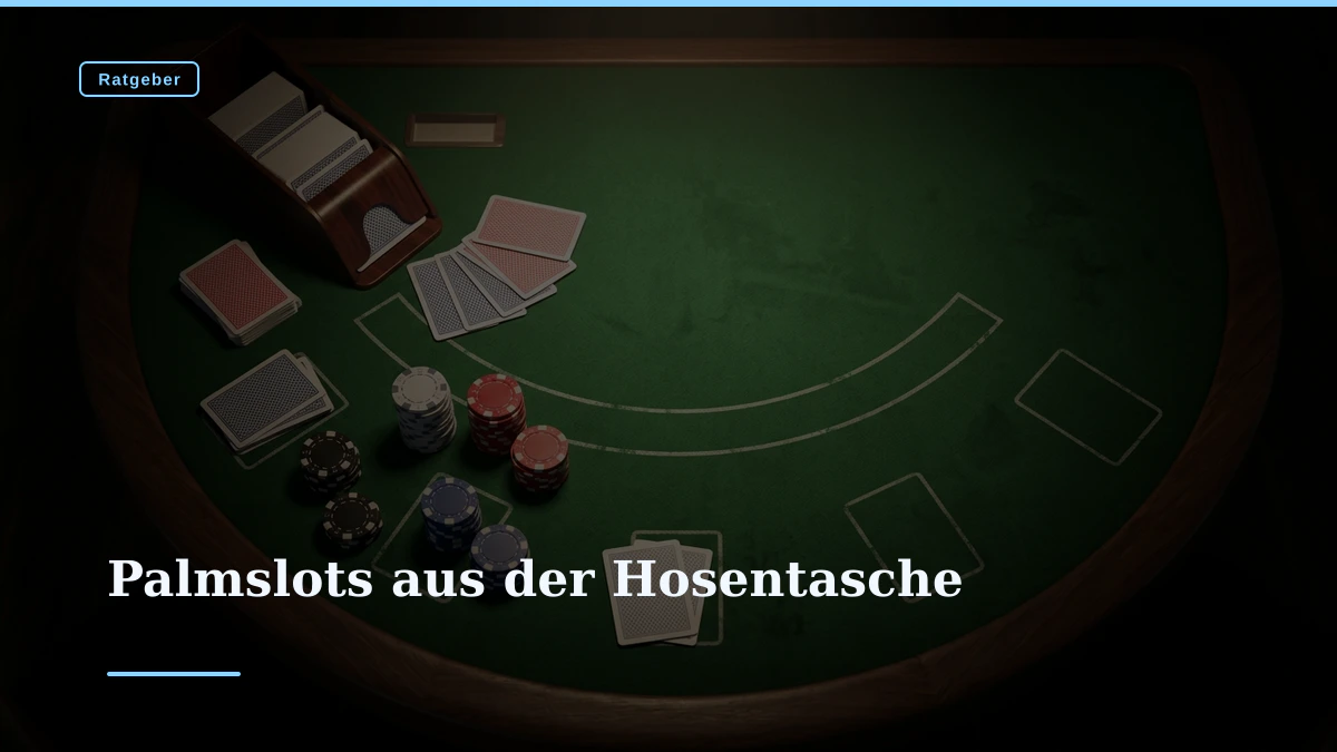 Palmslots aus der Hosentasche