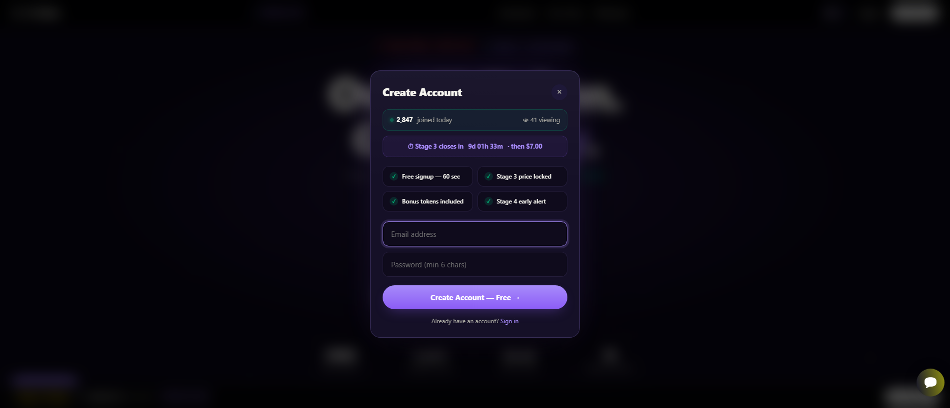 Forensic screenshot of xtokens.pro showing the phishing page layout