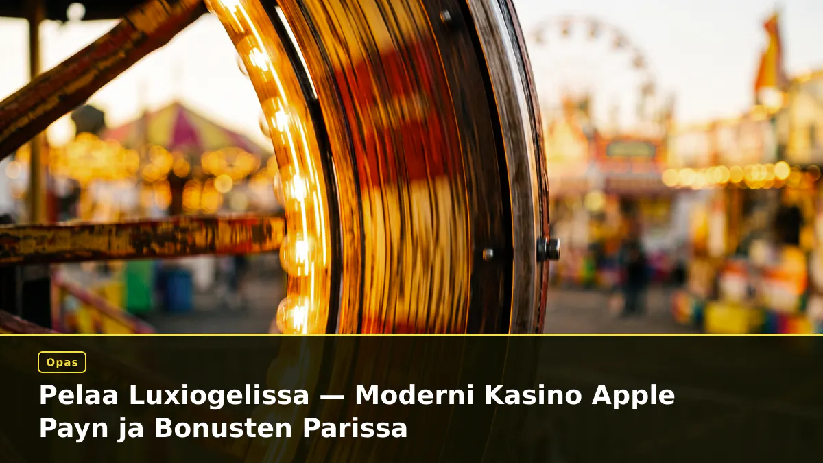 Pelaa Luxiogelissa — Moderni Kasino Apple Payn ja Bonusten Parissa